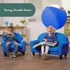 image:imageChildrens Factory Upholstered Toddler Chair for Classroom Chair Sage  2in1 Adjustible Height WaterResistant Vegan Leather Kids Chair Flexible Seating Classroom Furniture includes 4 LegsBlue