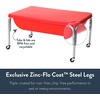 image:imageChildrens Factory Water Table and Lid Set Red Sensory Table for Kids 24  Sandbox with Locking Casters for Indoor or Outdoor Use RustResistant Sensory Bin for Classrooms Preschools and Daycares18