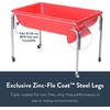 image:imageChildrens Factory Water Table and Lid Set Red Sensory Table for Kids 24  Sandbox with Locking Casters for Indoor or Outdoor Use RustResistant Sensory Bin for Classrooms Preschools and Daycares24