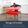 image:imageChildrens Factory Water Table and Lid Set Red Sensory Table for Kids 24  Sandbox with Locking Casters for Indoor or Outdoor Use RustResistant Sensory Bin for Classrooms Preschools and Daycares18