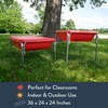 image:imageChildrens Factory Water Table and Lid Set Red Sensory Table for Kids 24  Sandbox with Locking Casters for Indoor or Outdoor Use RustResistant Sensory Bin for Classrooms Preschools and Daycares18