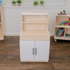 image:imageChildrens Factory Wooden 3Piece Kitchen Set  Kids amp Toddlers Pretend Fridge  Realistic Design amp Feature  PreSchool Furniture for Classroom or Playroom  Assembly RequiredHutch