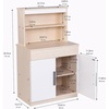 image:imageChildrens Factory Wooden 3Piece Kitchen Set  Kids amp Toddlers Pretend Fridge  Realistic Design amp Feature  PreSchool Furniture for Classroom or Playroom  Assembly RequiredHutch
