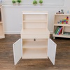 image:imageChildrens Factory Wooden 3Piece Kitchen Set  Kids amp Toddlers Pretend Fridge  Realistic Design amp Feature  PreSchool Furniture for Classroom or Playroom  Assembly RequiredHutch