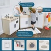 image:imageChildrens Factory Wooden 3Piece Kitchen Set  Kids amp Toddlers Pretend Fridge  Realistic Design amp Feature  PreSchool Furniture for Classroom or Playroom  Assembly Required3Piece Kitchen Set