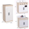 image:imageChildrens Factory Wooden 3Piece Kitchen Set  Kids amp Toddlers Pretend Fridge  Realistic Design amp Feature  PreSchool Furniture for Classroom or Playroom  Assembly Required3Piece Kitchen Set