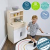 image:imageChildrens Factory Wooden 3Piece Kitchen Set  Kids amp Toddlers Pretend Fridge  Realistic Design amp Feature  PreSchool Furniture for Classroom or Playroom  Assembly RequiredHutch