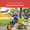 image:imageMYRIDER Toddler Trike Kids Tricycle for Preschool Daycare Playground Kids Tricycles Rubber Tires YellowBlack 8 Mini Pusher  MyRider Toddler Tricycle with 105 Tall Seat amp Spokeless Tires RustResistant Kids Bike for Preschools and DaycareChariot  3 Yrs and Up
