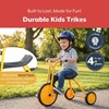 image:imageMYRIDER Toddler Trike Kids Tricycle for Preschool Daycare Playground Kids Tricycles Rubber Tires YellowBlack 8 Mini Pusher  MyRider Toddler Tricycle with 105 Tall Seat amp Spokeless Tires RustResistant Kids Bike for Preschools and DaycareTrike  4 Yrs and Up
