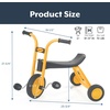 image:imageMYRIDER Toddler Trike Kids Tricycle for Preschool Daycare Playground Kids Tricycles Rubber Tires YellowBlack 8 Mini Pusher  MyRider Toddler Tricycle with 105 Tall Seat amp Spokeless Tires RustResistant Kids Bike for Preschools and DaycareTrike  3 Years and Up