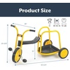 image:imageMYRIDER Toddler Trike Kids Tricycle for Preschool Daycare Playground Kids Tricycles Rubber Tires YellowBlack 8 Mini Pusher  MyRider Toddler Tricycle with 105 Tall Seat amp Spokeless Tires RustResistant Kids Bike for Preschools and DaycareChariot  3 Yrs and Up