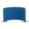 image:imageAngeles Room Divider Acoustic Room Divider Panel Blue 30 X 6  Noise Reducing Wall Divider Freestanding Privacy Screen for Classroom Rollup Storage and Partition Feet IncludedBlue