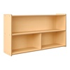 image:imageAngeles Value Line Preschool 2Shelf Storage 48 L x 27 H Kids Storage Organizer Kids Bookshelf for Classroom Playroom Nursery Montessori School Natural