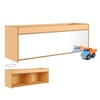 image:imageAngeles Value Line Toddler Storage with Mirror Back 48 L x 17 H Kids Storage Organizer Playroom Essentials for Classroom Nursery Montessori School Natural
