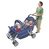 image:imageChildrens Factory 6 Passenger SureStop Folding Commercial ByeBye Stroller Reclining 6 Seat Buggy GreyBlue