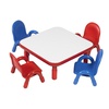 image:imageChildrens Factory AB74112PR5 Baseline 30 Sq Kids Table and Chairs Set HomeschoolPlayroom Toddler Furniture Activity Table for DaycareClassroom Learning Red