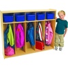 image:imageChildrens Factory ANG7158 Value Line 5Section Locker Kids Classroom or Toddler Daycare Coat Rack amp Cubby Storage Shelves Wooden