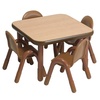 image:imageChildrens Factory Baseline Preschool 30 Square Table amp Chair Set  Natural Wood30 Square x 20H