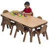 image:imageChildrens Factory Baseline Preschool 30 Square Table amp Chair Set  Natural Wood60L x 30W x 20H