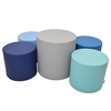 image:imageChildrens Factory CF805329TRQ 5Piece Tranquility Ottoman Set Navy Classroom or Daycare Furniture Kids Preschool Reading Nook Flexible SeatingGrey