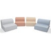image:imageChildrens Factory Flexible Seating Classroom Set Rainbow Set of 4  Easy to Clean WaterResistant Vegan Leather Kids Chair High Density Foam Toddler Chair for Preschool Daycare or PlayroomsElements