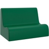 image:imageChildrens Factory Medium Contour Sofa MixandMatch Kids Chairs Sofas Corner Ottomans and Cubes FoamFilled and WaterResistant Flexible Seating for Classroom Elementary Gray Kids CouchGreen