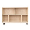 image:imageChildrens Factory Mobile 30 H 2Shelf Storage Classroom Reading Nook Cubbies Kids Preschool amp Daycare Toy Cubby Shelves Toddler Playroom Bookshelf