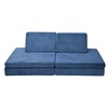 image:imageChildrens Factory The Whatsit Kids Couch or 2 Chairs Navy CF349070 Toddler to Teen Bedroom Furniture Girls and Boys Playroom Sofa and Play Set