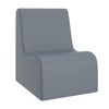 image:imageChildrens Factory Toddler Chair for Classroom Size Medium Navy  Toddler Chairs Comfy Easy to Clean WaterResistant PU Leather Surface High Density Foam Flexible Seating ClassroomFog Blue