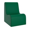 image:imageChildrens Factory Toddler Chair for Classroom Size Medium Navy  Toddler Chairs Comfy Easy to Clean WaterResistant PU Leather Surface High Density Foam Flexible Seating ClassroomGreen