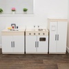image:imageChildrens Factory Wooden 3Piece Kitchen Set  Kids amp Toddlers Pretend Fridge  Realistic Design amp Feature  PreSchool Furniture for Classroom or Playroom  Assembly Required3Piece Kitchen Set