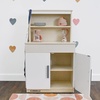 image:imageChildrens Factory Wooden 3Piece Kitchen Set  Kids amp Toddlers Pretend Fridge  Realistic Design amp Feature  PreSchool Furniture for Classroom or Playroom  Assembly RequiredHutch