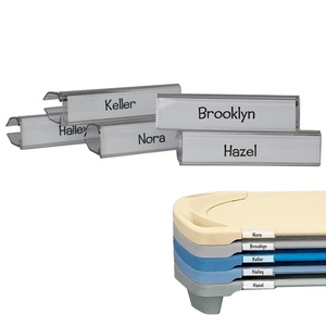 image:imageAngeles Name Clips for Cots Plastic Name Tags for Daycares or Preschools Classroom Cot Identifiers Works Best with Angeles Spaceline Cots 5 Clips Included