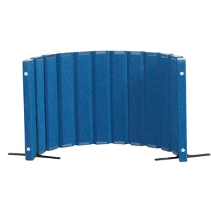image:imageAngeles Room Divider Acoustic Room Divider Panel Blue 30 X 6  Noise Reducing Wall Divider Freestanding Privacy Screen for Classroom Rollup Storage and Partition Feet IncludedBlue
