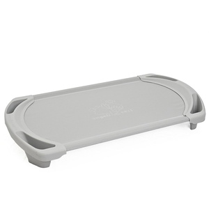 image:imageAngeles Sleeping Cot Daycare Essentials Ocean Blue Standard Set of 4  Fully Assembled Toddler Cot Breatheable SofTex Mesh amp Durable Steel Frame Stackable Cots for Preschools and DaycaresGrey