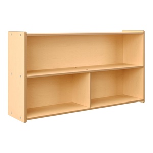 image:imageAngeles Value Line Preschool 2Shelf Storage 48 L x 27 H Kids Storage Organizer Kids Bookshelf for Classroom Playroom Nursery Montessori School Natural