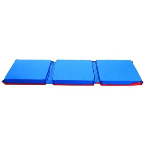 image:imageChildrens Factory 3 Section Toddler Nap Mats 2 inch Thick Toddler Sleeping Mats for Preschools and Daycares Easy to Clean Folding Nap Pad 1 Pack