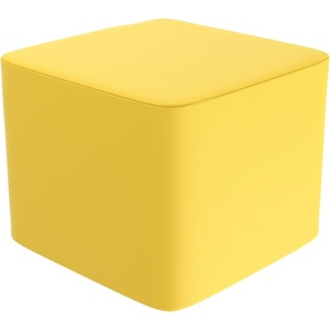 image:imageChildrens Factory 3in1 FlexCube Kids Chair Foot Stool Yellow  Modular Playroom Seating Easy to Clean WaterResistant PU Leather Surface High Density Foam Flexible Seating ClassroomYellow