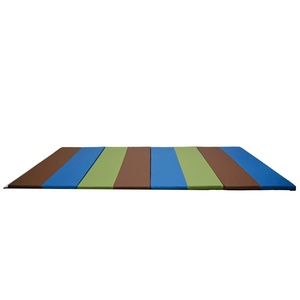 image:imageChildrens Factory 4 x 8 Folding Gym Mat Foldable Play Mat for Playrooms Daycares Preschools and Homeschool Woodland