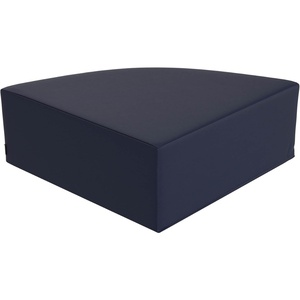 image:imageChildrens Factory Corner Ottoman for Classroom Size Medium Blue  Modular Playroom Seating Easy to Clean WaterResistant PU Leather Surface High Density Foam Flexible Seating ClassroomNavy