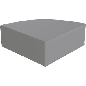 image:imageChildrens Factory Corner Ottoman for Classroom Size Medium Blue  Modular Playroom Seating Easy to Clean WaterResistant PU Leather Surface High Density Foam Flexible Seating ClassroomGrey