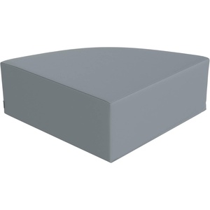image:imageChildrens Factory Corner Ottoman for Classroom Size Medium Blue  Modular Playroom Seating Easy to Clean WaterResistant PU Leather Surface High Density Foam Flexible Seating ClassroomFog Blue