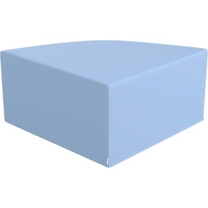 image:imageChildrens Factory Corner Ottoman for Classroom Size Medium Blue  Modular Playroom Seating Easy to Clean WaterResistant PU Leather Surface High Density Foam Flexible Seating ClassroomSky Blue