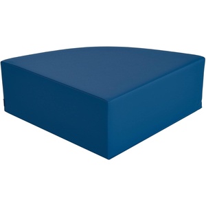 image:imageChildrens Factory Corner Ottoman for Classroom Size Medium Blue  Modular Playroom Seating Easy to Clean WaterResistant PU Leather Surface High Density Foam Flexible Seating ClassroomBlue