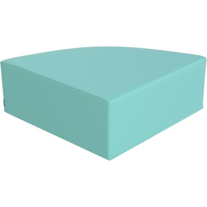 image:imageChildrens Factory Corner Ottoman for Classroom Size Medium Blue  Modular Playroom Seating Easy to Clean WaterResistant PU Leather Surface High Density Foam Flexible Seating ClassroomAqua