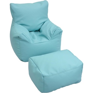 image:imageChildrens Factory Cozy Chair and Ottoman Set Flexible Seating Classroom Furniture Comfy Kids Chairs Deep Water BlueAqua