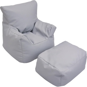 image:imageChildrens Factory Cozy Chair and Ottoman Set Flexible Seating Classroom Furniture Comfy Kids Chairs Deep Water BlueGrey