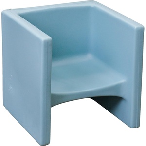 image:imageChildrens Factory Cube Chairs Set4 Woodland CF910047 Classroom Furniture Kids Daycare and Preschool Flexible Seating Toddler Reading ChairFog Blue