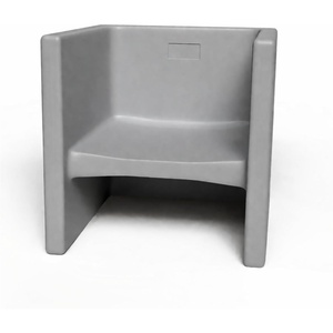 image:imageChildrens Factory Cube Chairs Set4 Woodland CF910047 Classroom Furniture Kids Daycare and Preschool Flexible Seating Toddler Reading ChairGrey