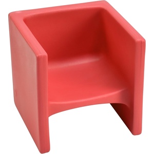 image:imageChildrens Factory Cube Chairs Set4 Woodland CF910047 Classroom Furniture Kids Daycare and Preschool Flexible Seating Toddler Reading ChairRed